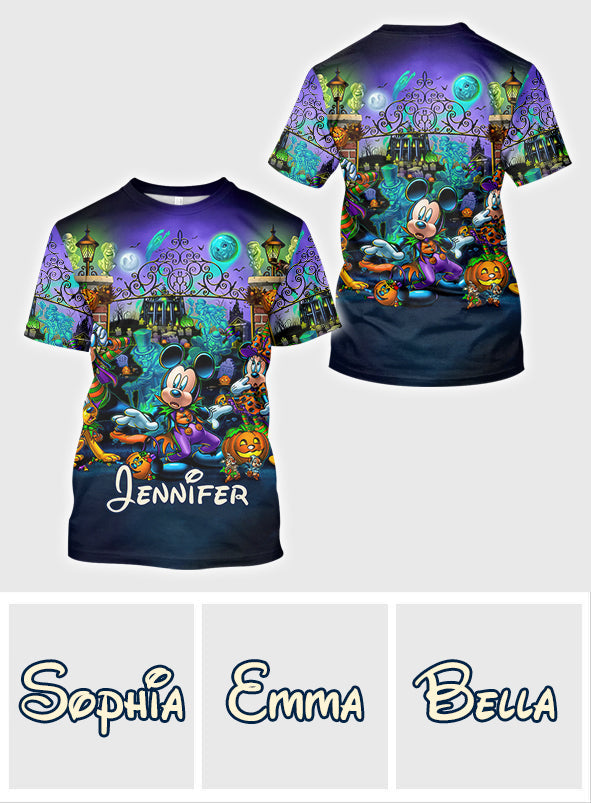 Personalized Welcome Foolish Mortals All Over Shirt for Halloween All Over Shirt GradoCreations