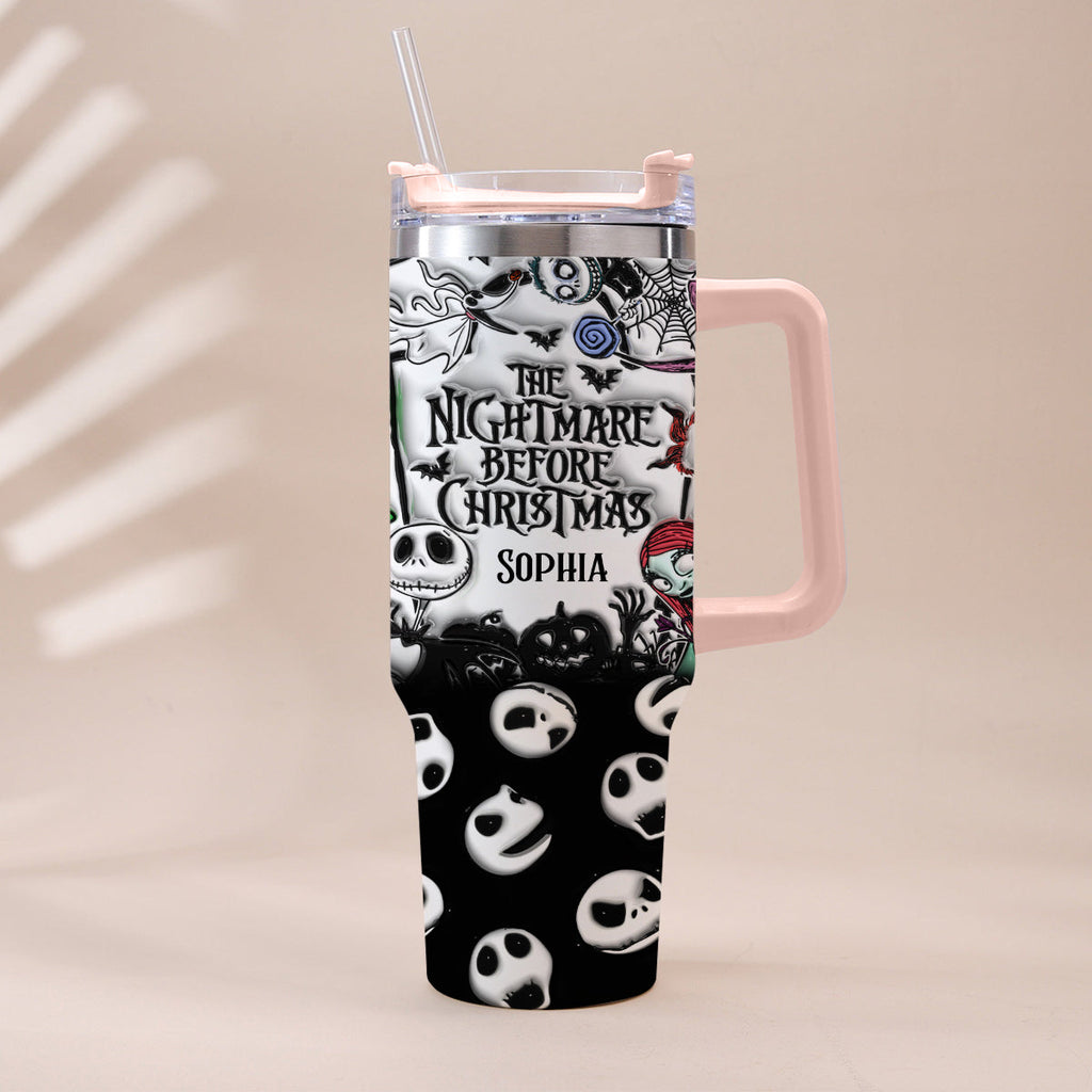 Personalized Nightmare Tumbler with Handle for Kids & Adults Tumbler With Handle GradoCreations