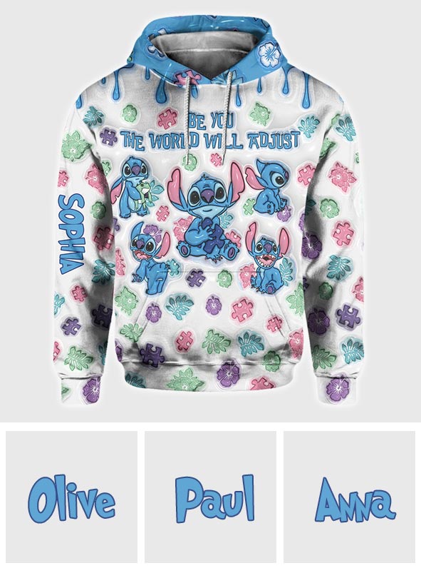 Personalized Autism Awareness Shirt Custom Name Gift All Over Shirt GradoCreations