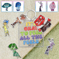Personalized Acrylic Keychain with Charms for All Occasions Keychain with Charms GradoCreations