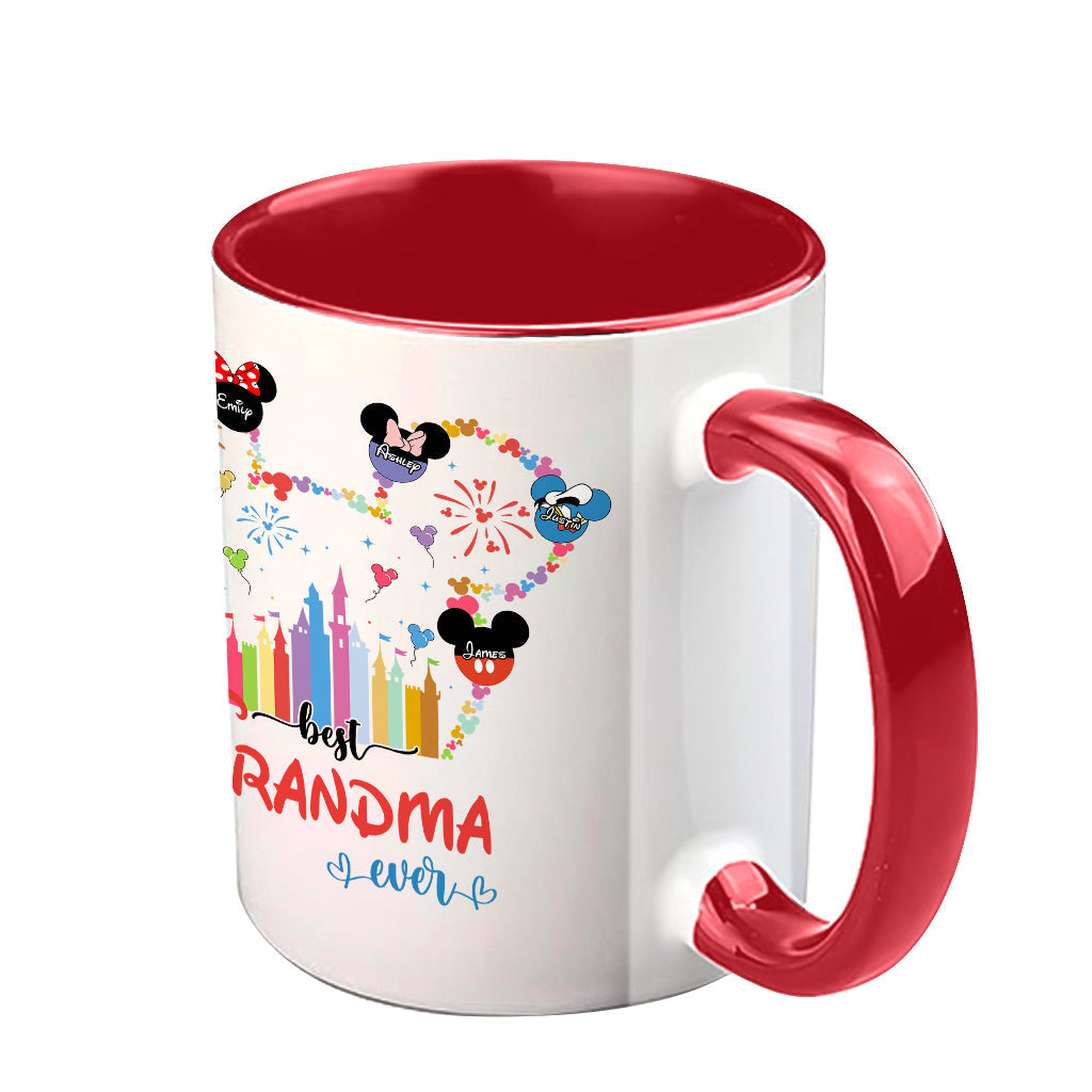Personalized Grandma Accent Mug Custom Name Gift for Mother's Day Accent Mug GradoCreations