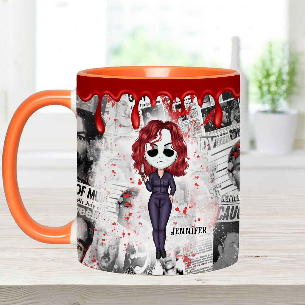 Personalized Accent Mug with Unique True Crime Design Accent Mug GradoCreations