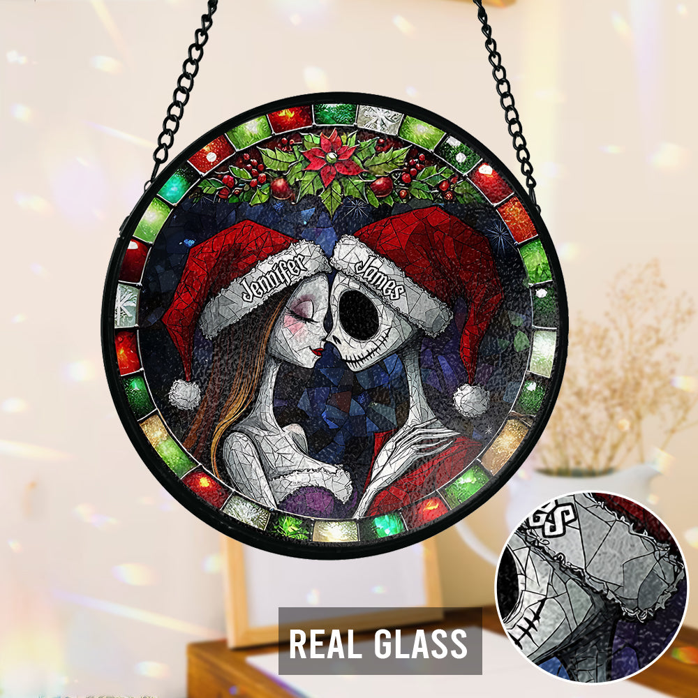 Personalized Stained Glass Suncatcher Unique Christmas Gift Stained Glass Suncatcher GradoCreations