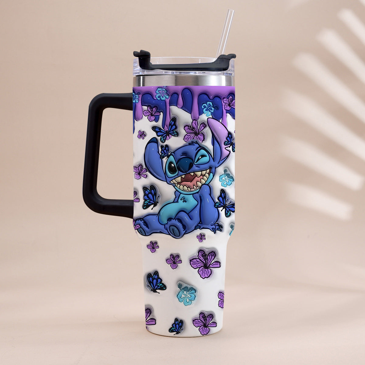 Personalized Ohana Tumbler with Handle Custom Name Gift Idea Tumbler With Handle GradoCreations