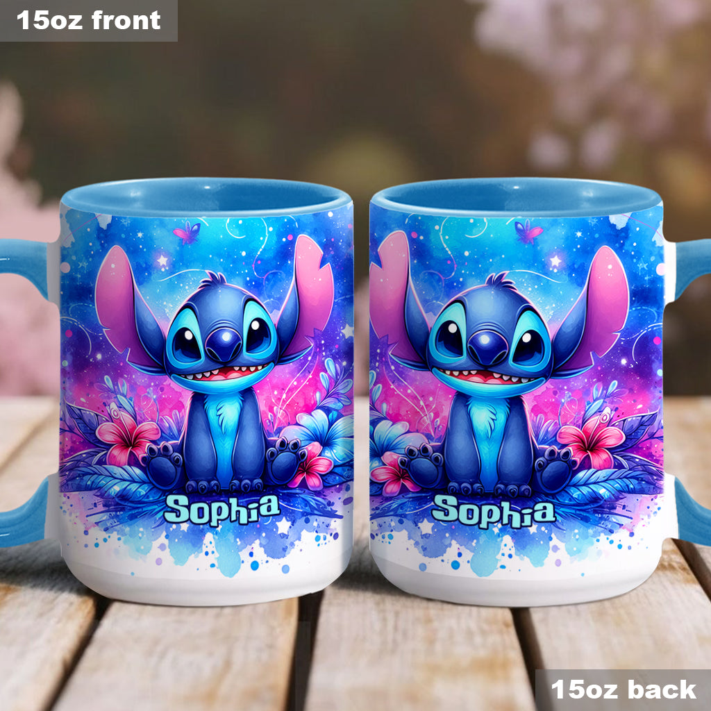 Personalized Ohana Accent Mug Custom Name Gift for Family Accent Mug GradoCreations