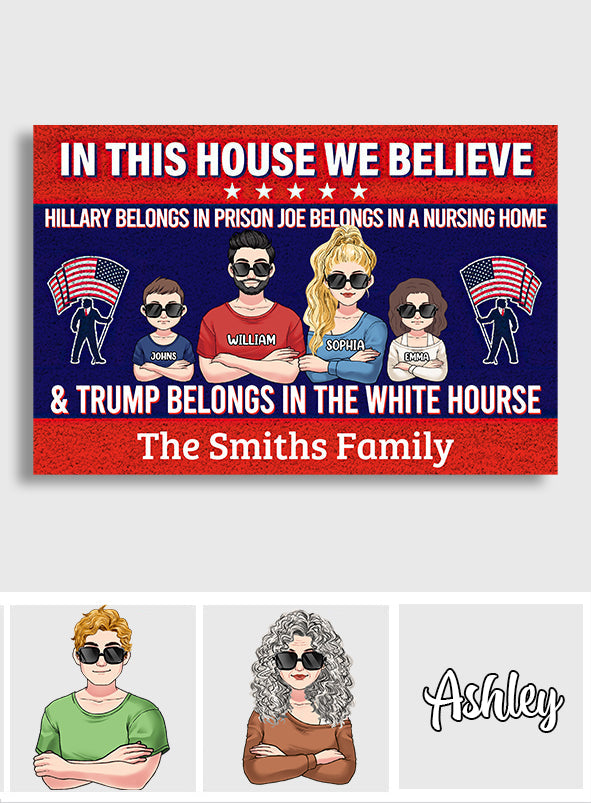 Custom Family Doormat with Personalized Text for Front Entry Doormat GradoCreations