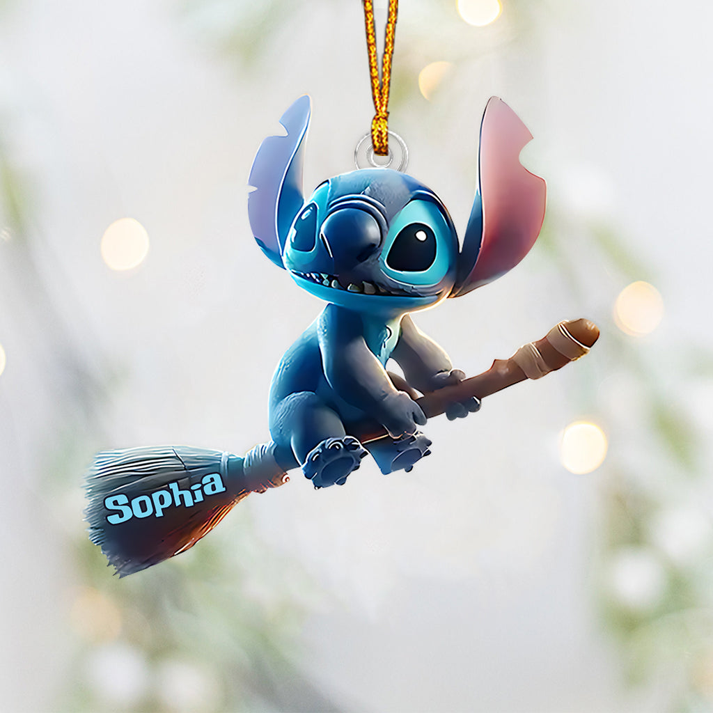 Personalized Ohana Custom Shaped Ornament for Halloween | Unique Gift Custom Shaped Ornament GradoCreations
