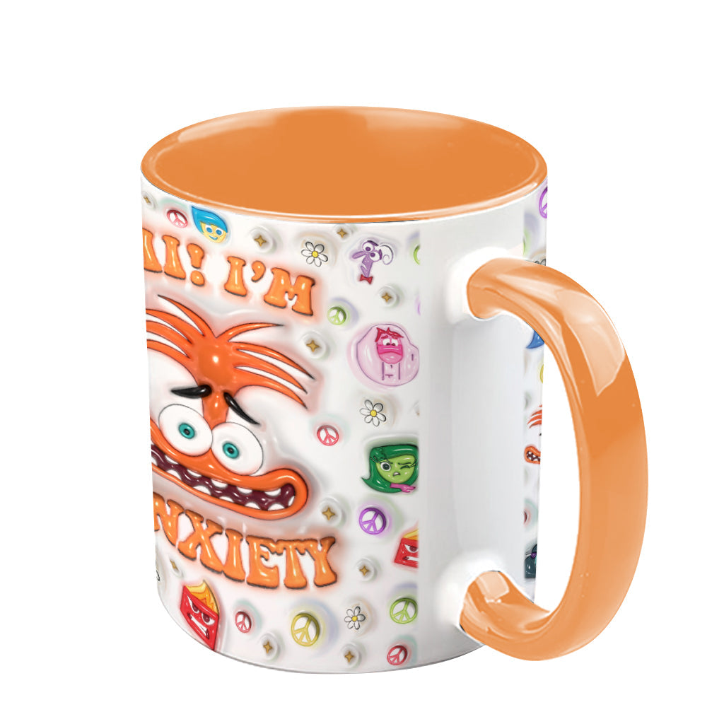 Personalized Two-Tone Accent Mug Custom Name Gift for Birthday Accent Mug GradoCreations
