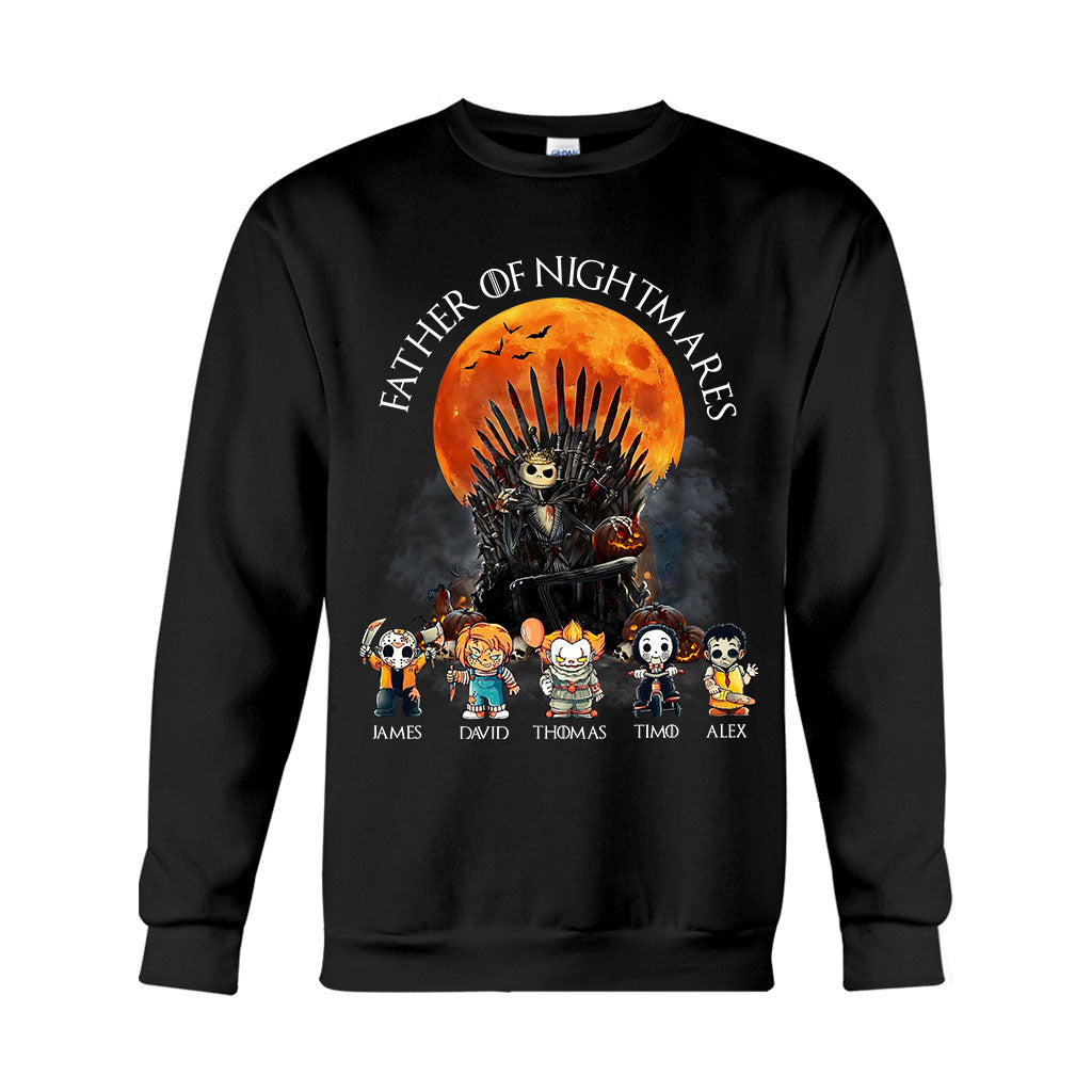 Personalized Father T-Shirt and Hoodie with 4 Character Design T-shirt & Hoodie GradoCreations