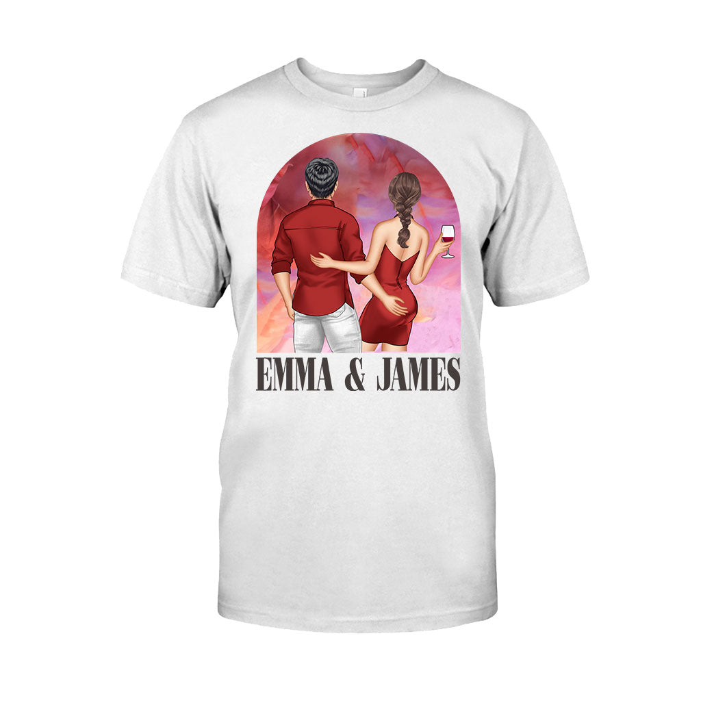 Personalized Couple T-Shirt & Hoodie Unique Gift for Anniversary or Valentine's Day T-shirt & Hoodie GradoCreations