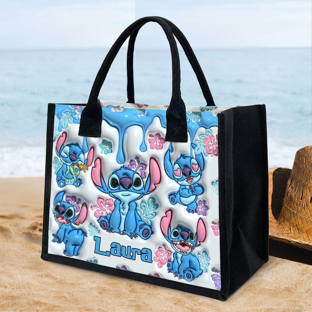 Personalized Ohana Canvas Tote Bag Custom Name Gift for Mom Canvas Tote Bag GradoCreations