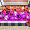 Personalized Halloween Mouse Doormat Custom Name Gift Doormat GradoCreations