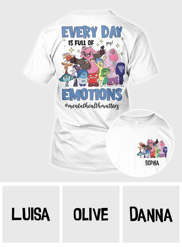 Personalized Emotional Expressions All Over Shirt for Kids | Back to School Gift All Over Shirt GradoCreations