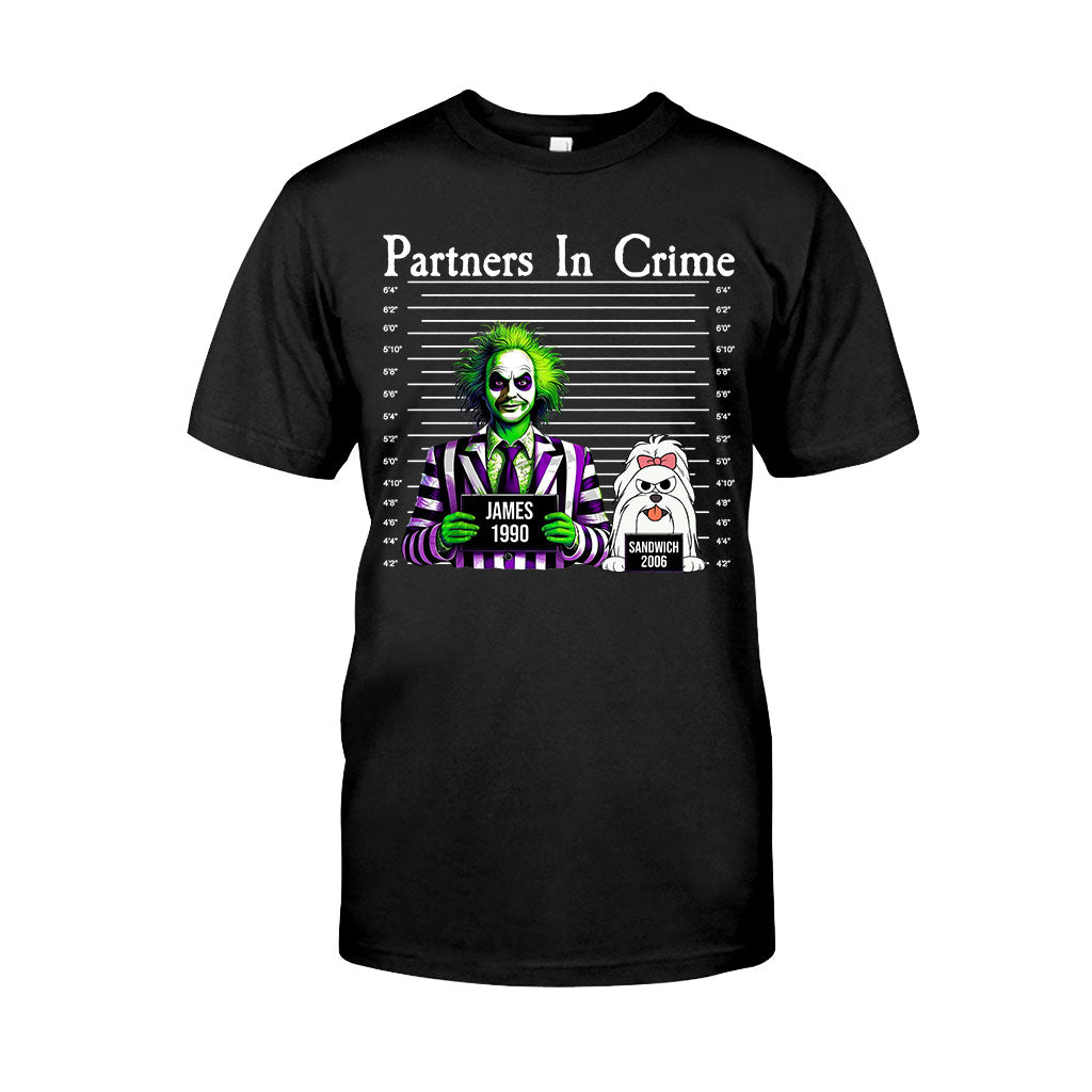 Personalized Partners In Crime T-shirt & Hoodie for Mom/Dad T-shirt & Hoodie GradoCreations