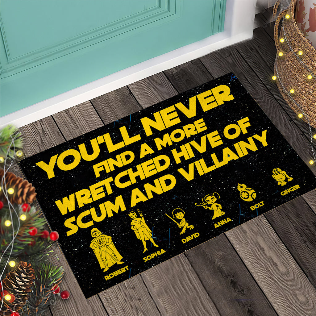 Personalized Wretched Hive Doormat Custom Name Gift Doormat GradoCreations