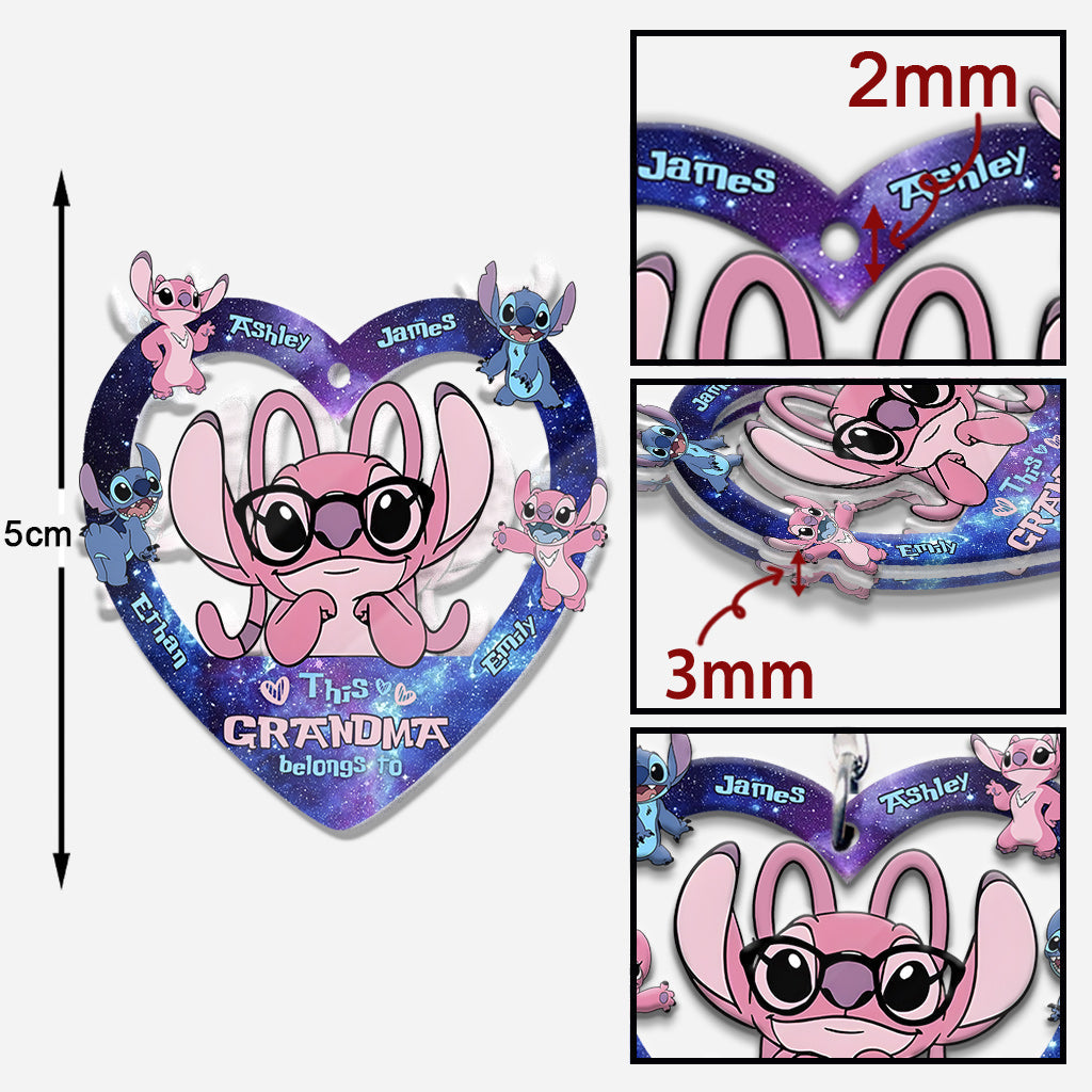 Customizable Ohana Keychain for Grandma - Family Gift Keychain GradoCreations