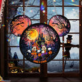 Personalized Halloween Mouse Couple Suncatcher Ornament Gift Window Hanging Suncatcher Ornament GradoCreations