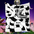 Personalized Halloween Movie Blanket Custom Name Gift Blanket GradoCreations