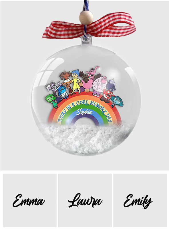 Personalized Snow Globe Ornament Custom Name Holiday Gift Snow Globe Ornament GradoCreations