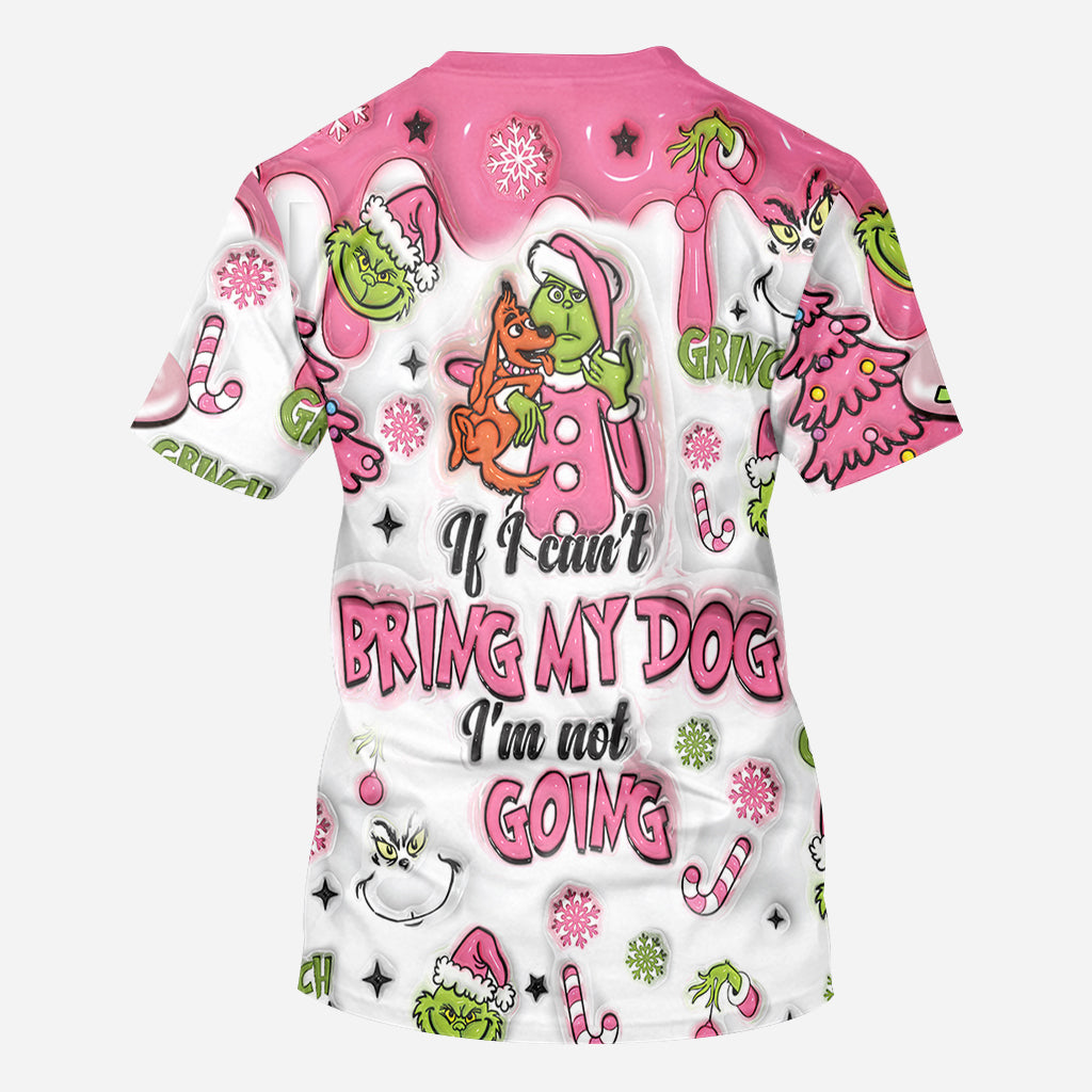 Personalized Christmas All Over Shirt with Grinch Design for Dog Lovers All Over Shirt GradoCreations