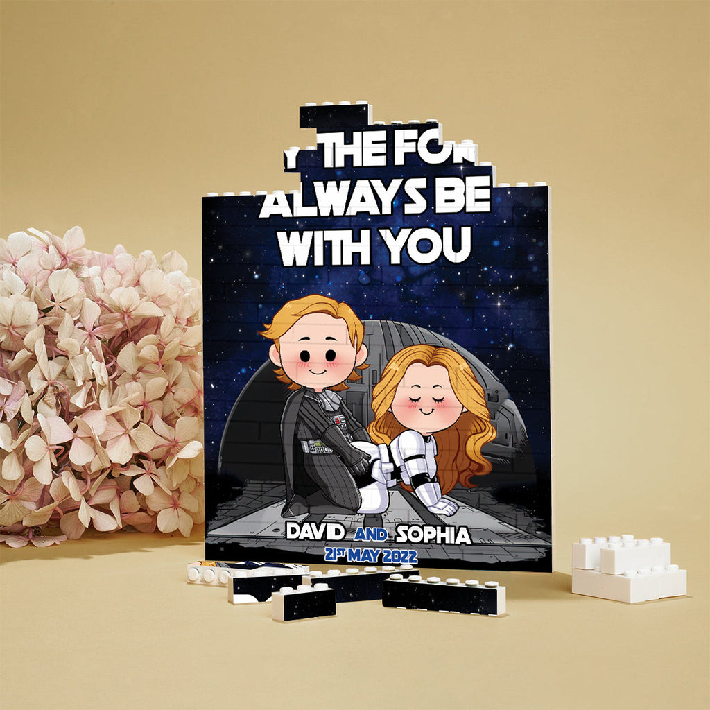 Personalized One-Sided Building Blocks Custom Name Gift for Star Wars Fans One-sided Rectangle Building Brick Blocks GradoCreations
