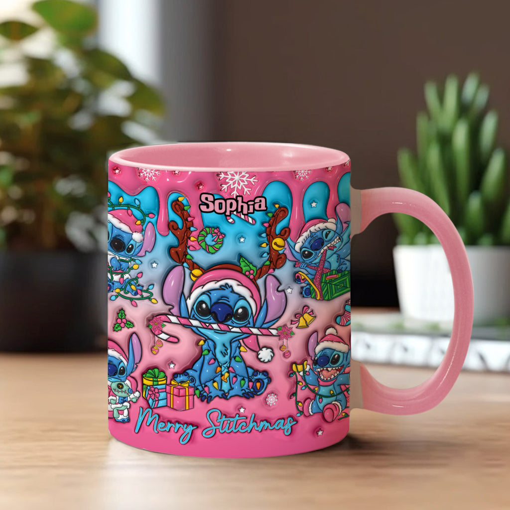 Personalized Ohana Accent Mug Christmas Gift for Mom Accent Mug GradoCreations