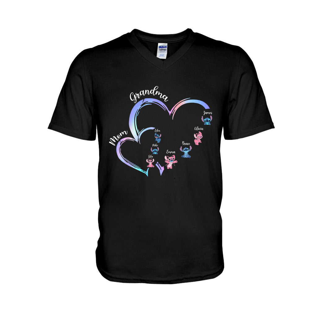 Personalized Grandma T-Shirt & Hoodie with Ohana Design for Family Gifts T-shirt & Hoodie GradoCreations