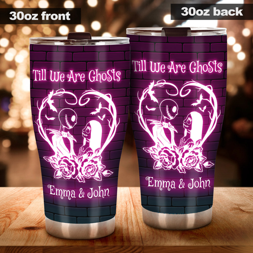 Personalized Halloween Tumbler Custom Name Gift for Couples Tumbler GradoCreations