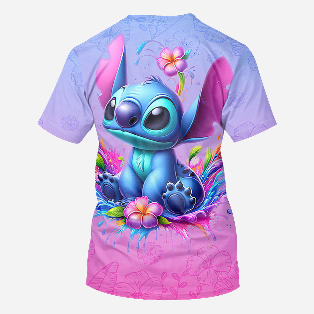 Personalized Blue Ohana All Over Shirt Custom Name Gift All Over Shirt GradoCreations