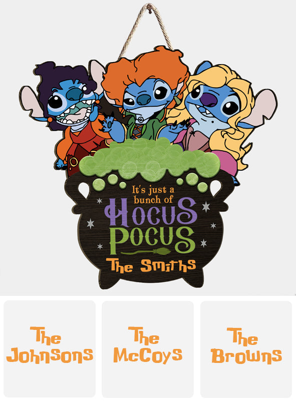 Personalized Hocus Pocus Ohana Custom Wood Sign for Halloween Wood Sign GradoCreations