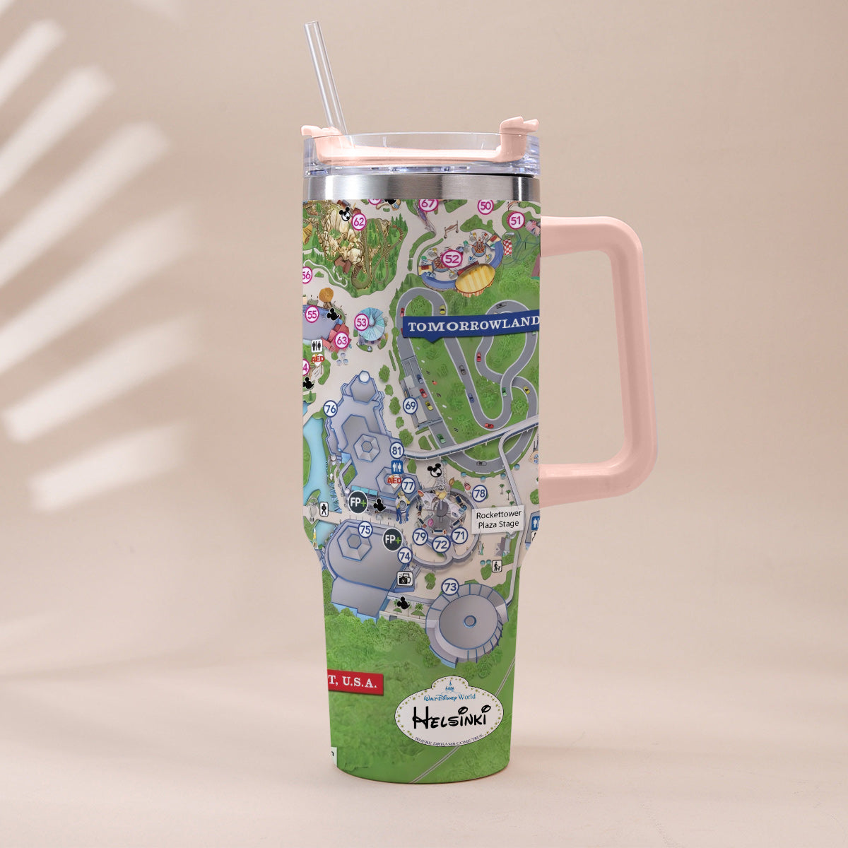 Personalized Magic Kingdom Mouse Tumbler with Handle | Unique Gift Tumbler With Handle GradoCreations
