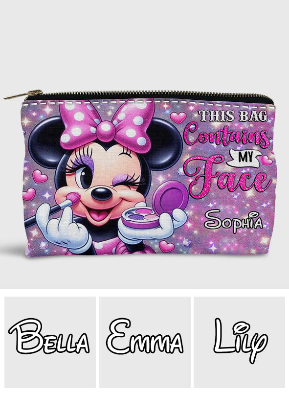 Personalized Mouse Pouch with Cute Character Design for Girls Pouch GradoCreations