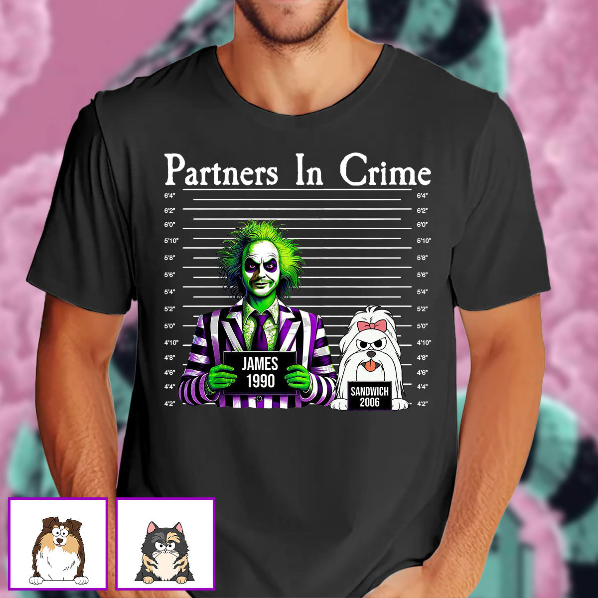 Personalized Partners In Crime T-shirt & Hoodie for Mom/Dad T-shirt & Hoodie GradoCreations