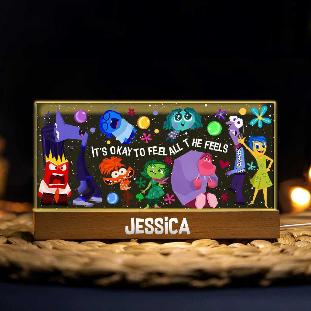 Personalized Shaped LED Night Light Custom Name Gift for Mom Shaped Led Night Light GradoCreations