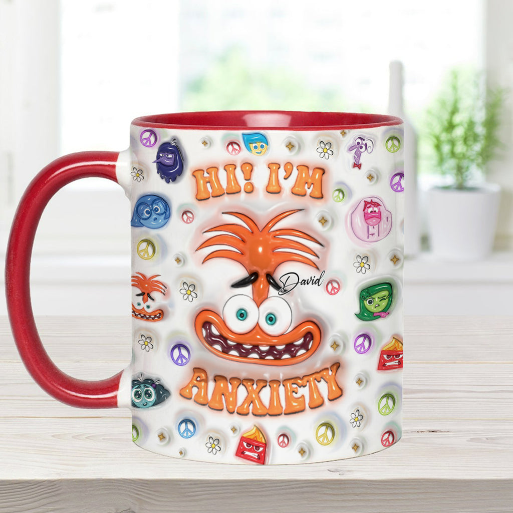 Personalized Two-Tone Accent Mug Custom Name Gift for Birthday Accent Mug GradoCreations