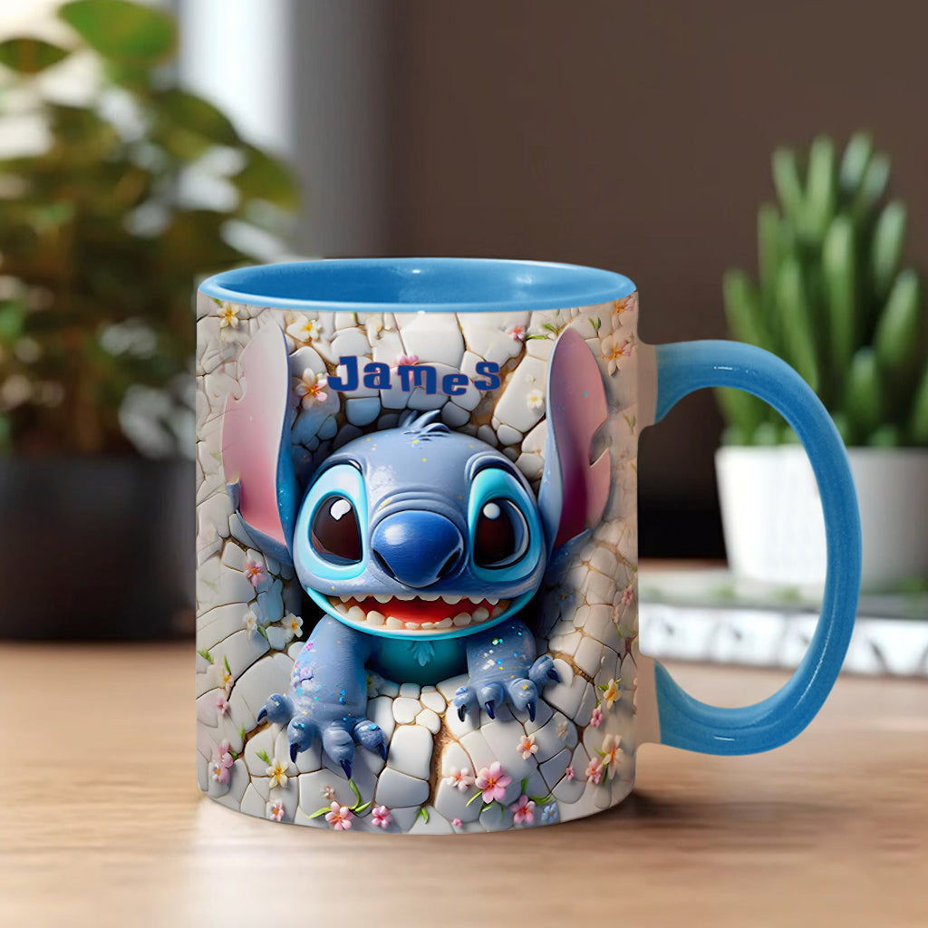 Personalized Ohana Accent Mug Custom Name Gift for Kids Accent Mug GradoCreations