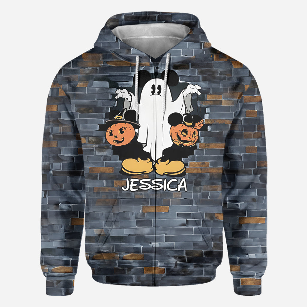 Funny Personalized Ghost Mouse All Over Shirt for Kids & Adults All Over Shirt GradoCreations