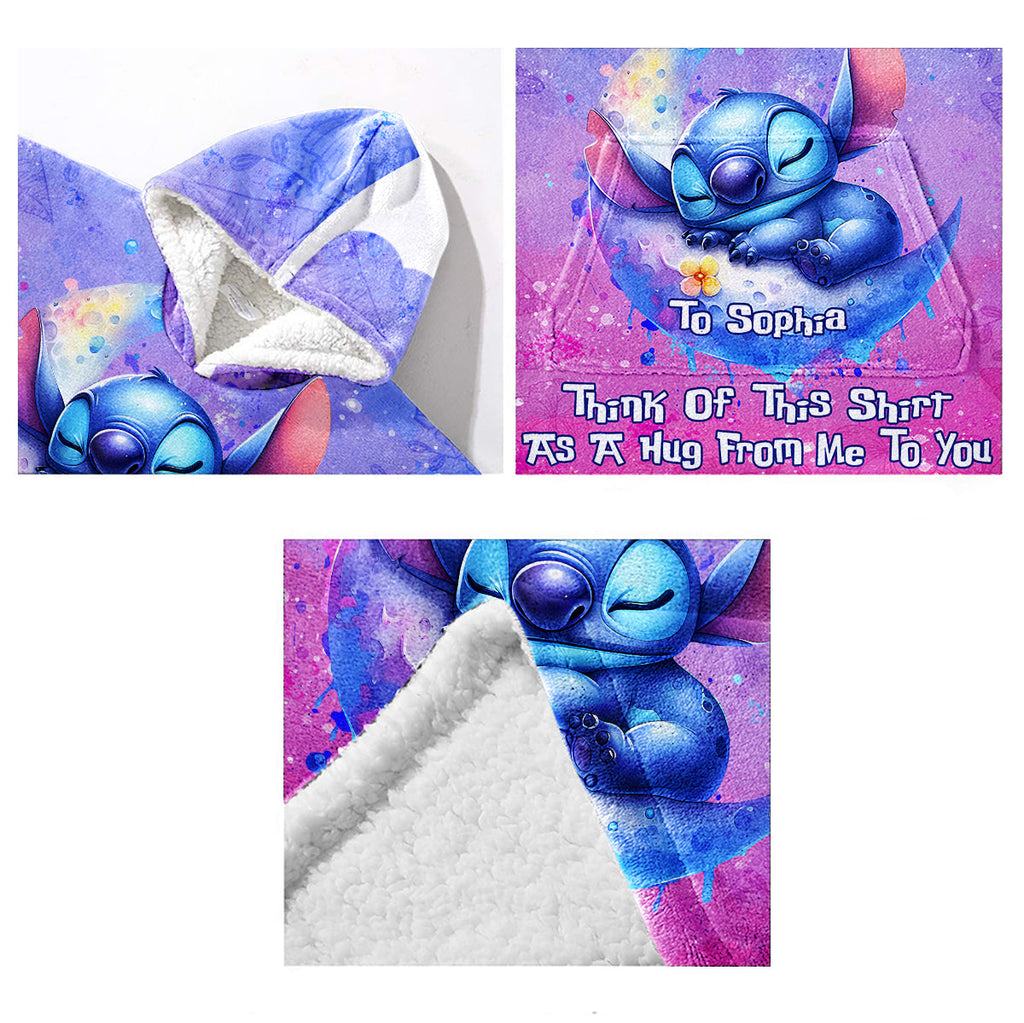 Personalized Ohana Blanket Hoodie Custom Gift for Her Blanket Hoodie GradoCreations