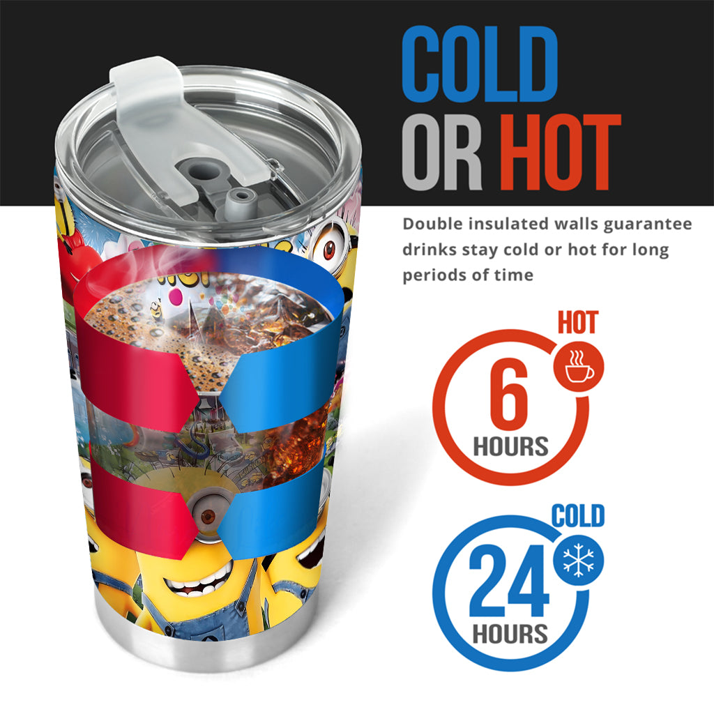 Personalized Fun Tumbler with Minions Custom Design Gift for Kids Tumbler GradoCreations