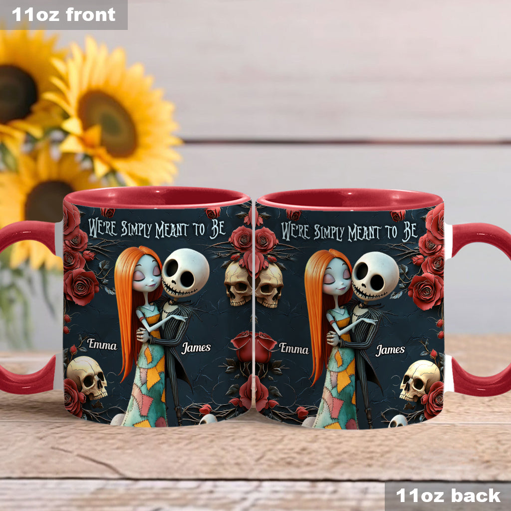 Personalized Nightmare Accent Mug Custom Name Gift for Couple Accent Mug GradoCreations