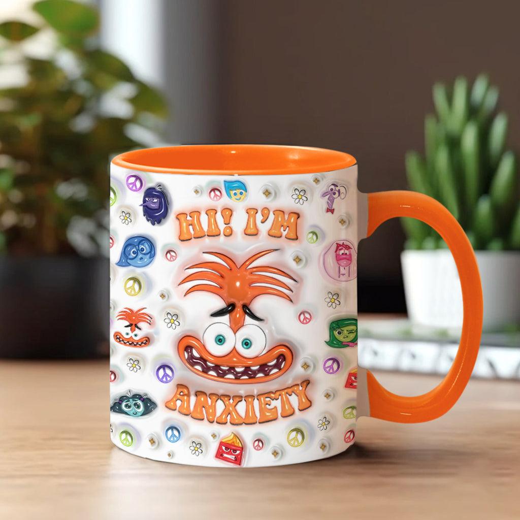 Personalized Two-Tone Accent Mug Custom Name Gift for Birthday Accent Mug GradoCreations
