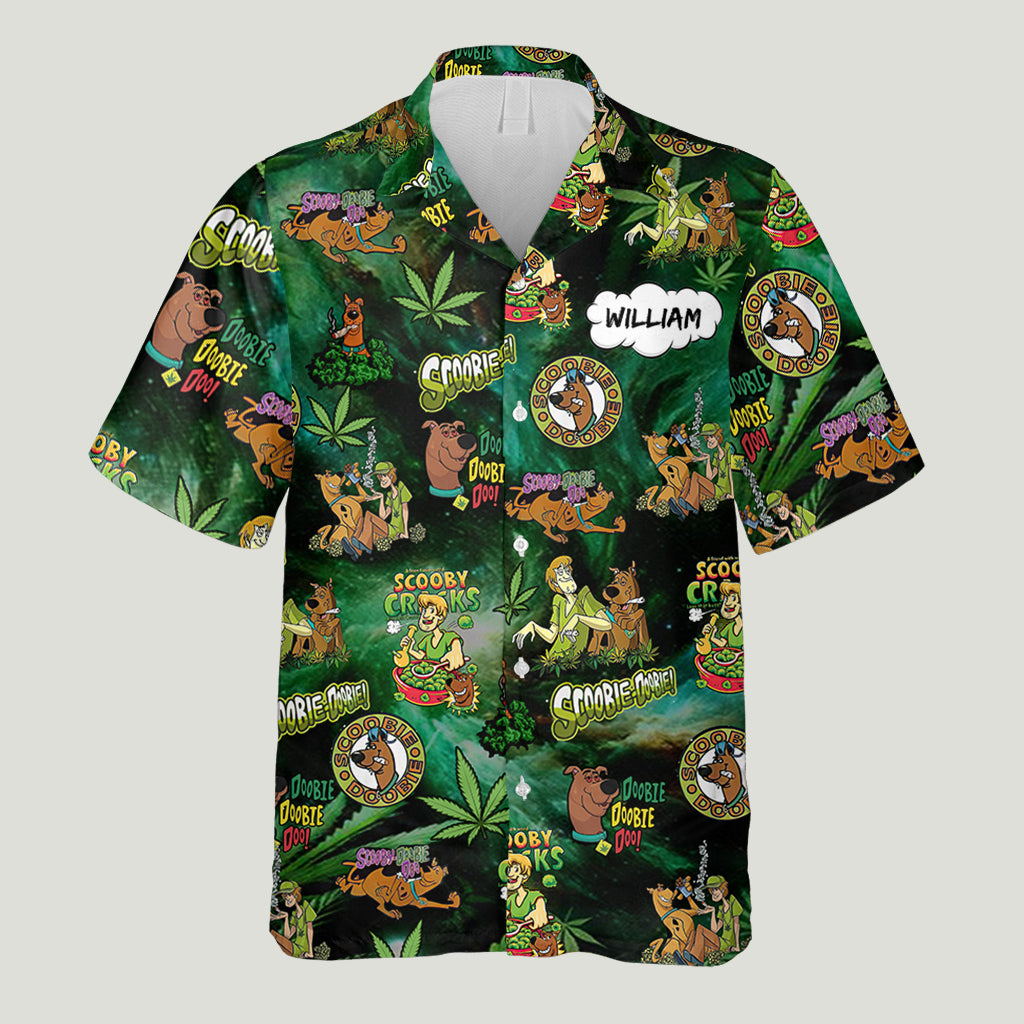 Personalized Puff Puff Pass Hawaiian Shirt Custom Name Gift Hawaiian Shirt GradoCreations