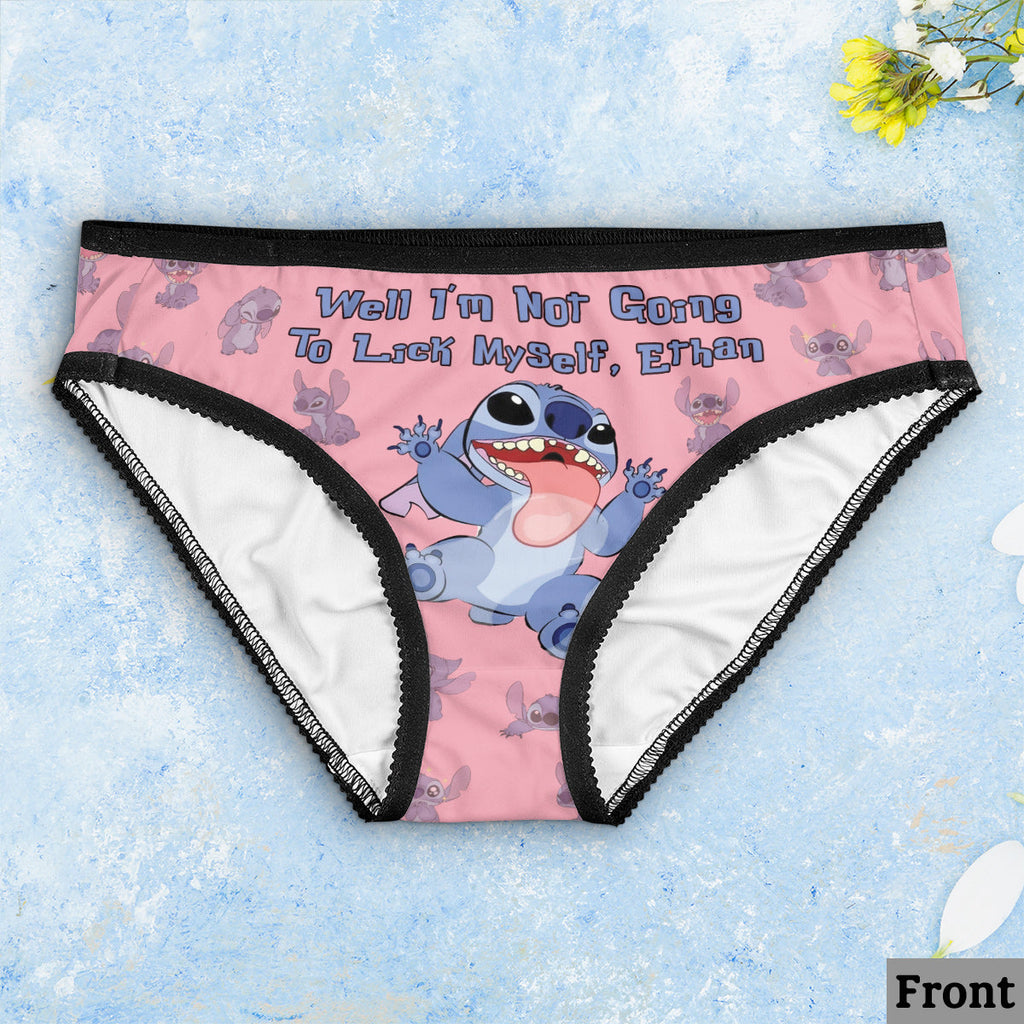Personalized Lace Border Women Briefs Custom Name Gift for Her Lace Border Women Briefs GradoCreations