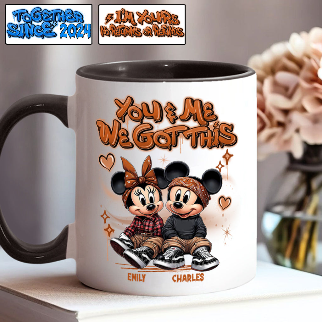 Personalized We Got This Accent Mug Custom Name Gift for Couples Accent Mug GradoCreations