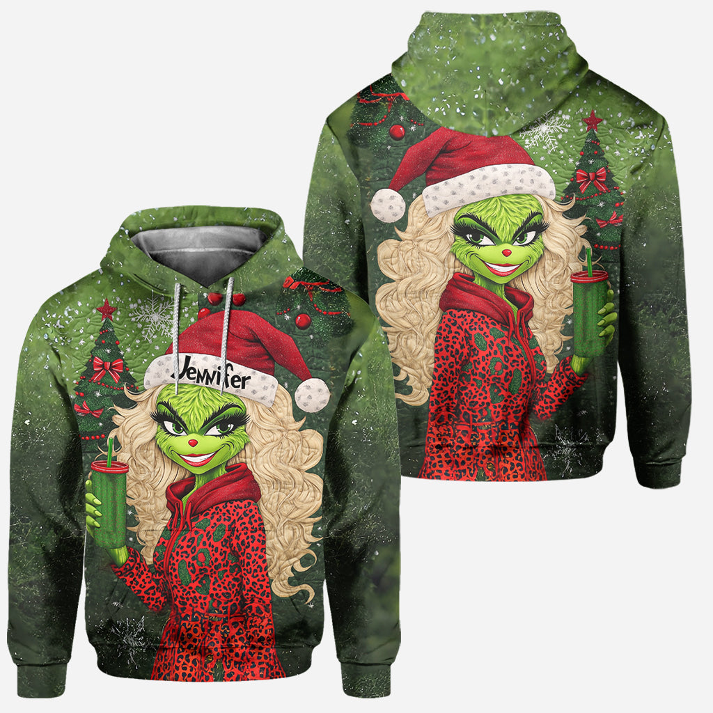 Personalized Christmas Hoodie and Leggings Set for Women Hoodie & Leggings GradoCreations