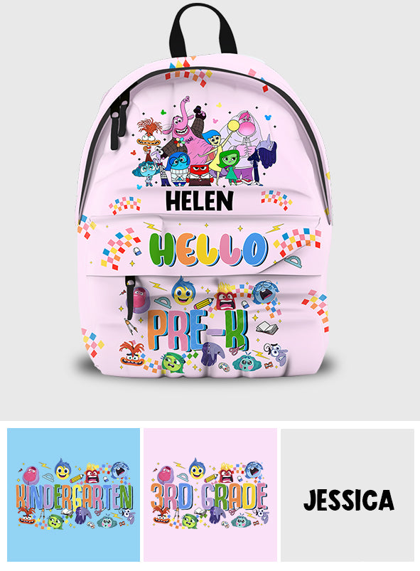 Personalized Kids Backpack with Characters Custom Name for School Backpack GradoCreations