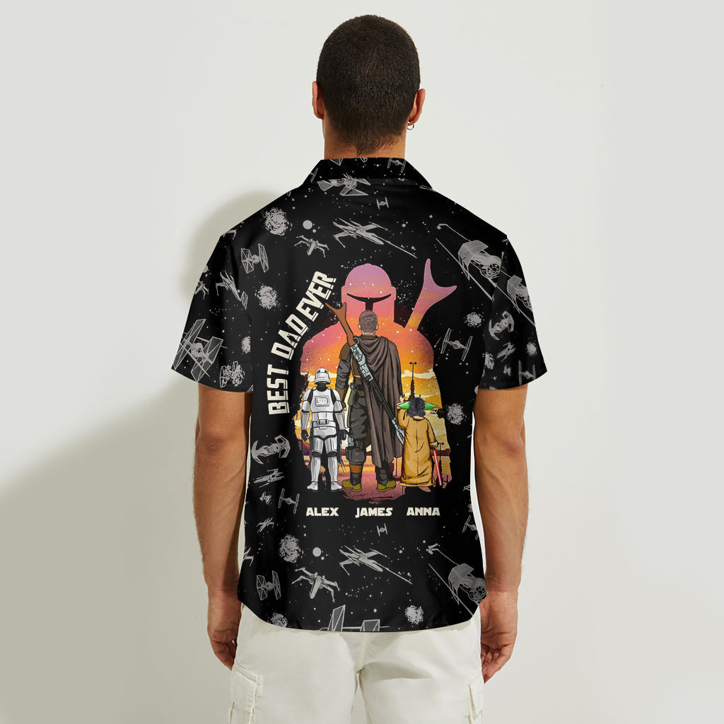 Personalized Dadalorian Hawaiian Shirt for Best Dad Ever Gift Hawaiian Shirt GradoCreations