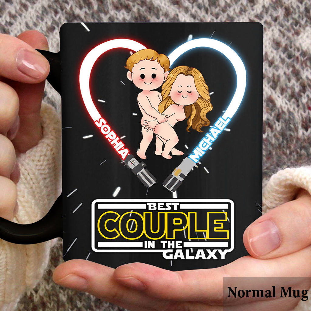 Personalized Couple Mug Custom Names Best Couple in the Galaxy Gift Mug GradoCreations
