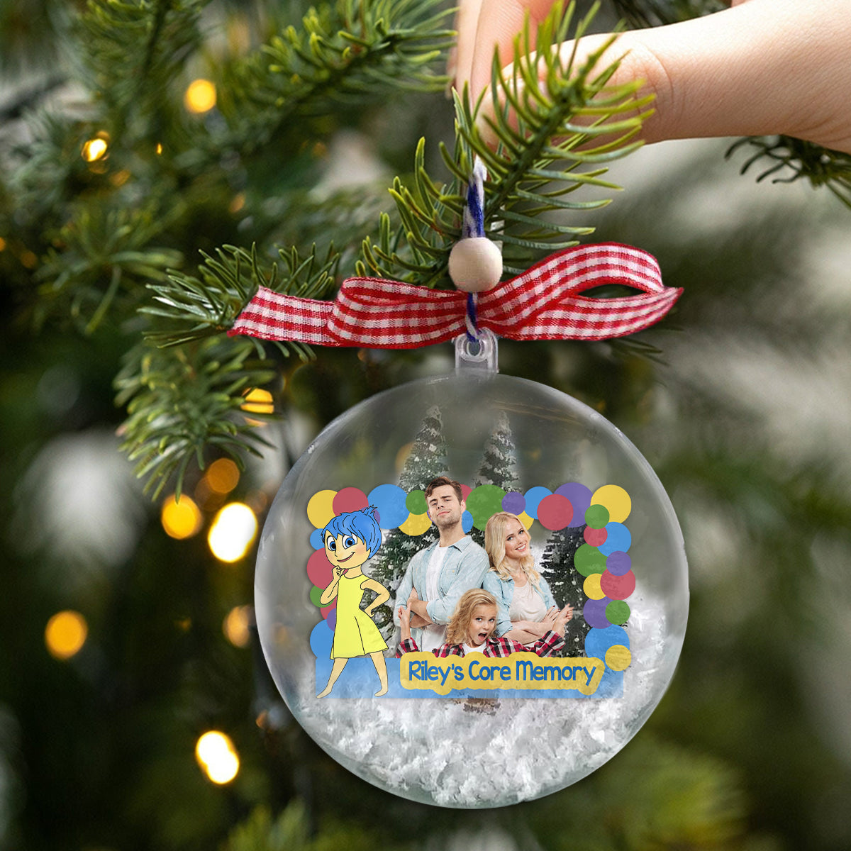Personalized Snow Globe Ornament Custom Design Unique Gift for Christmas Snow Globe Ornament GradoCreations