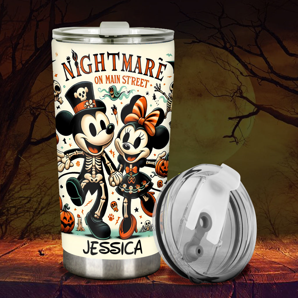 Personalized Nightmare On Main Street Tumbler Custom Name Gift Tumbler GradoCreations